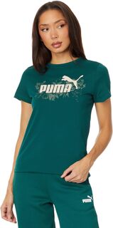 Футболка с короткими рукавами и рисунком Essentials+ Floral Vibes PUMA, цвет Malachite