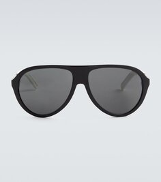 Солнцезащитные очки-авиаторы Moncler, черный