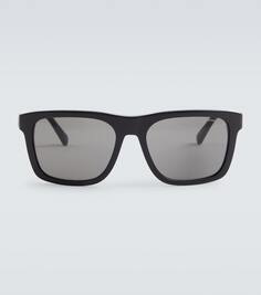 Прямоугольные солнцезащитные очки Moncler, черный