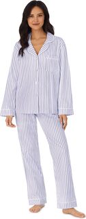 Классический пижамный комплект с длинными рукавами Bedhead PJs, цвет Blue 3-D Stripe