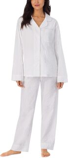Классический пижамный комплект с длинными рукавами Bedhead PJs, цвет White 3-D