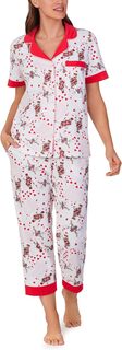 Укороченная пижама из органического хлопка с короткими рукавами Bedhead PJs, цвет House of Cards