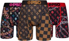 Боксерские трусы PSD, цвет Multi/Monogram Luxe 3-Pack