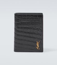 Кожаный кошелек cassandre Saint Laurent, черный