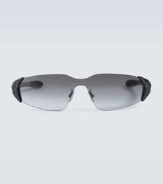 Солнцезащитные очки-маска diorbay m1u Dior Eyewear, черный