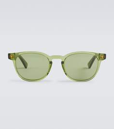 Круглые солнцезащитные очки panthos Bottega Veneta, зеленый
