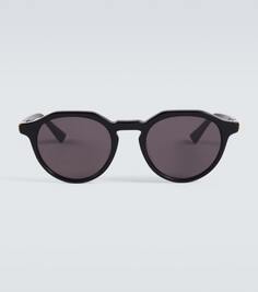 Круглые солнцезащитные очки Bottega Veneta, черный
