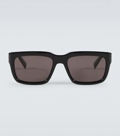 Солнцезащитные очки sl 615 в квадратной оправе Saint Laurent, черный