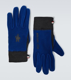 Флисовые перчатки Moncler Grenoble, черный