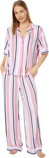 Пижамный комплект с длинными брюками и рукавами 3/4 Tommy Bahama, цвет Multi Stripe