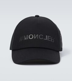 Хлопковая шапка Moncler Grenoble, черный