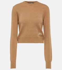 Укороченный свитер из кашемира Dolce&amp;Gabbana, бежевый