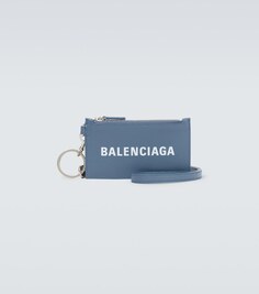 Чехол для банковской карты на брелоке Balenciaga, синий
