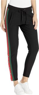 Спортивные брюки под смокинг на флисовой подкладке Plush, цвет Black/Red/Green
