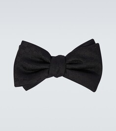 Шелковый галстук-бабочка gg Gucci, черный
