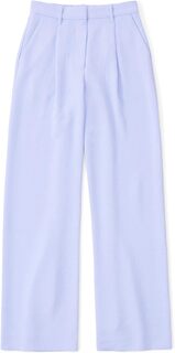 Сверхширокие брюки из крепа Abercrombie &amp; Fitch, синий