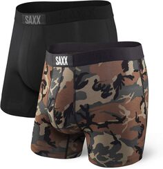 Комплект трусов-боксеров Vibe, 2 шт. SAXX UNDERWEAR, цвет Black/Wood Camo