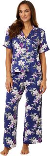 Укороченная пижама с короткими рукавами Tommy Bahama, цвет Navy Floral