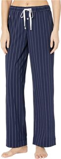 Отдельные длинные брюки из хлопка и полиэстера из джерси LAUREN Ralph Lauren, цвет Navy Stripe