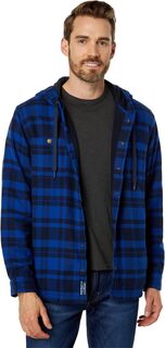 Толстовка Fleece Lined Flannel Hooded Snap Front Shirt Slightly Fitted L.L.Bean, цвет IndigoInk L.L.Bean®