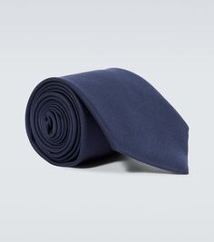 Шелковый галстук Giorgio Armani, синий
