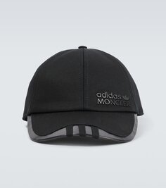 Бейсболка adidas из хлопковой парусины Moncler Genius, черный