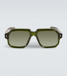 Солнцезащитные очки challenger в квадратной оправе Jacques Marie Mage, зеленый