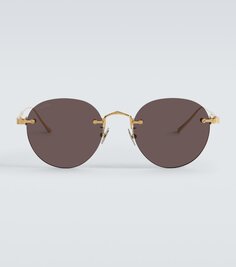 Солнцезащитные очки signature c de cartier круглой формы Cartier Eyewear Collection, золото