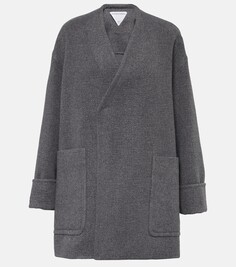 Кашемировое пальто Bottega Veneta, серый