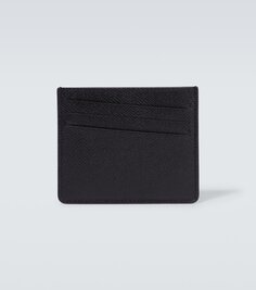 Кожаный футляр для карт Maison Margiela, черный