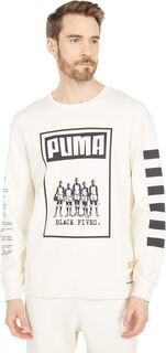 Черная футболка с длинным рукавом Fives PUMA, цвет Undyed