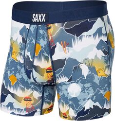 Трусы-боксеры Vibe Super Soft Boxer SAXX UNDERWEAR, цвет Winter Skies/Navy