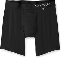 Трусы-боксеры средней длины, 6 дюймов, крутой хлопковый гамак Tommy John, черный