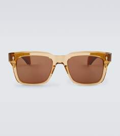 Солнцезащитные очки torino прямоугольной формы Jacques Marie Mage, коричневый
