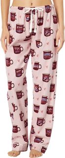Фланелевые брюки-пижамы P.J. Salvage, цвет Pink Mist Coffee Cups