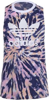 Майка Psychedelic Summer Loose Tank adidas, цвет White/Midnight Indigo/True Pink