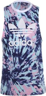 Майка Psychedelic Summer Loose Tank adidas, цвет White/Vapor Blue/True Pink