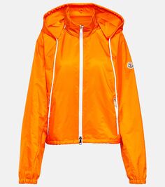 Укороченная куртка-ветровка Moncler, апельсин