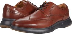 Кроссовки Dash Wing Tip Sneaker Sole Oxford Florsheim, цвет Cognac Smooth Leather/Brown Sole
