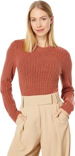 Узкий пуловер Anguila с круглым вырезом Madewell, цвет Heather Cumin