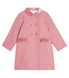 Пальто arrieta из смесовой шерсти La Coqueta, розовый