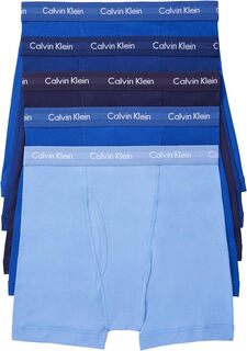 Комплект из 5 трусов-боксеров Cotton Classics Calvin Klein Underwear, цвет Periwinkle/Marazine Blue/Dark Night/Evening Blue