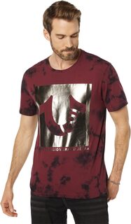 Футболка с короткими рукавами TM Horseshoe Tie-Dye True Religion, цвет Dark Burgundy