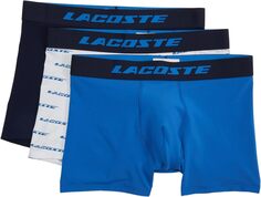 Комплект из 3 боксеров стандартного кроя Lacoste, цвет Kingdom/Navy Blue/White