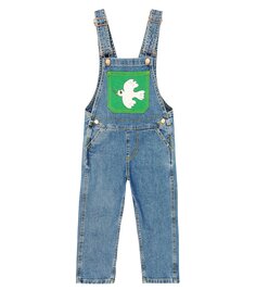 Джинсовый комбинезон x wrangler peace dove Mini Rodini, синий