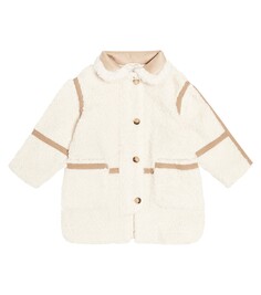 Пальто из искусственной овчины Chloé Kids, белый