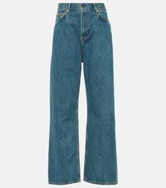 Прямые джинсы с высокой посадкой Wardrobe.Nyc, синий