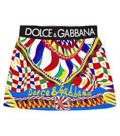 Юбка carretto из хлопка Dolce&amp;Gabbana Kids, мультиколор