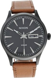 Часы Sentry Solar Leather Nixon, бронза