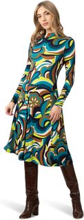Платье Пирс Trina Turk, цвет Tribeca Teal Multi